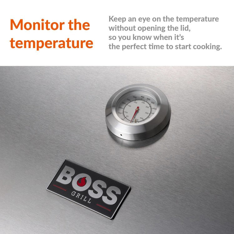 Boss Grill Alabama Elite - 6 Burner Gas BBQ with Side Burner - Stainless Steel SKU: IQBBQ6BSS