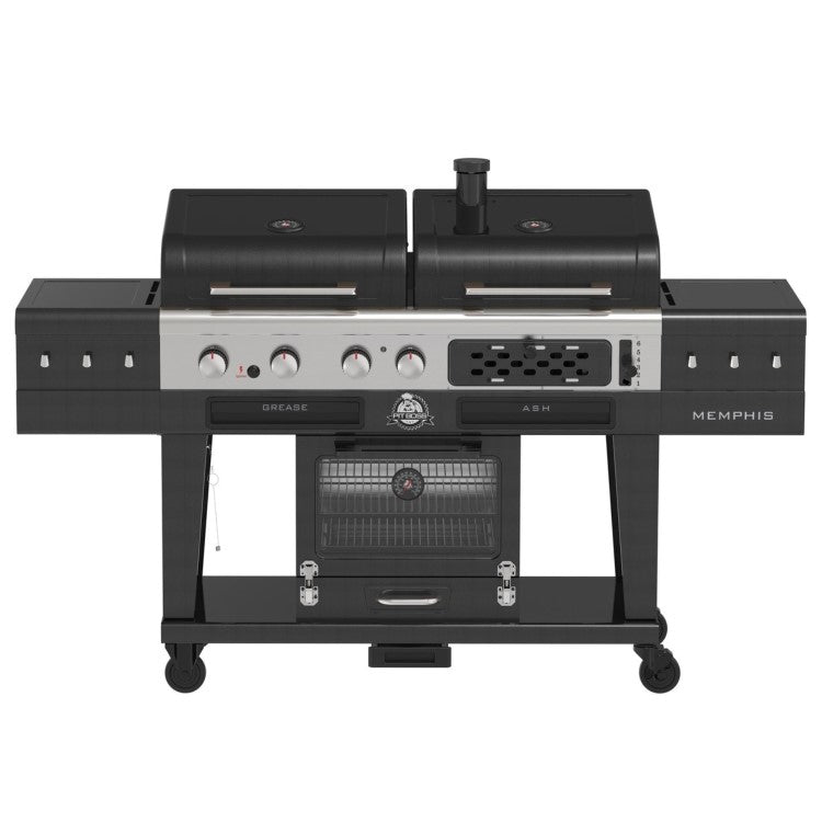 Pit Boss Memphis 2.0 Ultimate Gas and Charcoal Combo BBQ Grill with Smoker - SKU: PB11064