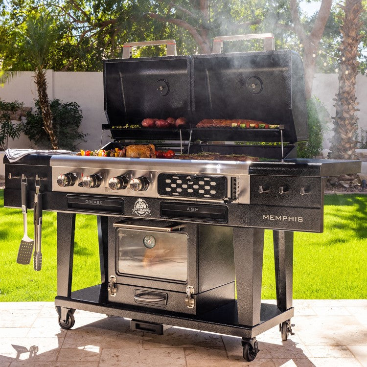 Pit Boss Memphis 2.0 Ultimate Gas and Charcoal Combo BBQ Grill with Smoker - SKU: PB11064