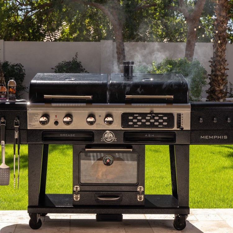 Pit Boss Memphis 2.0 Ultimate Gas and Charcoal Combo BBQ Grill with Smoker - SKU: PB11064