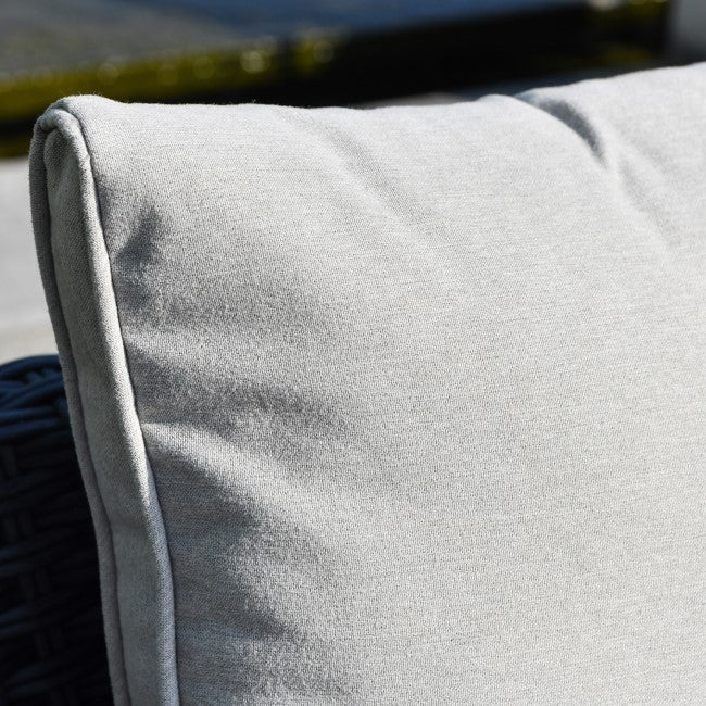 4 Seater Black Rattan Outdoor Corner Sofa Set with Chaise Lounge and Coffee Table SKU: FTR199