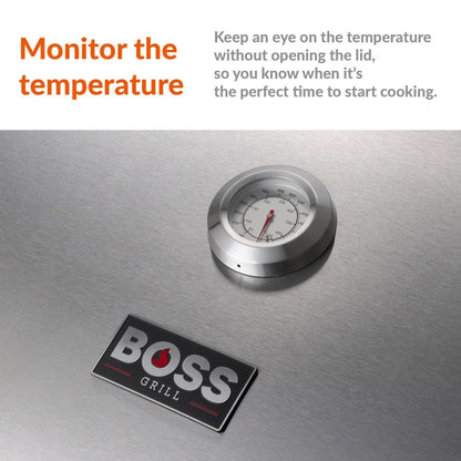 Boss Grill Alabama Elite - 6 Burner Gas BBQ with Side Burner - Stainless Steel   SKU: IQBBQ6BSS