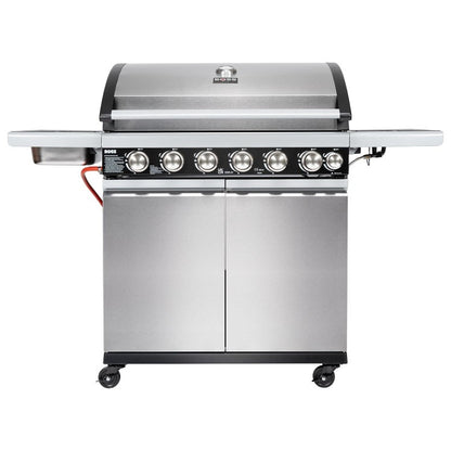 Boss Grill Alabama Elite - 6 Burner Gas BBQ with Side Burner - Stainless Steel   SKU: IQBBQ6BSS