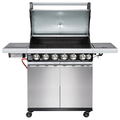 Boss Grill Alabama Elite - 6 Burner Gas BBQ with Side Burner - Stainless Steel   SKU: IQBBQ6BSS