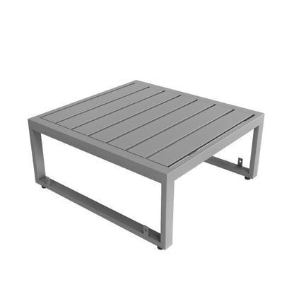 2 Seater Grey Garden Rattan Modular Bistro Set & Lounger - Fortrose  SKU: FTR099